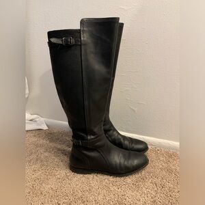 UGG Tall Black Real Leather Boots size W11
